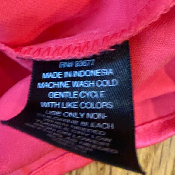 Worthington Womens Halter Neck Pink Top With Ties Size L - Picture 3 of 8